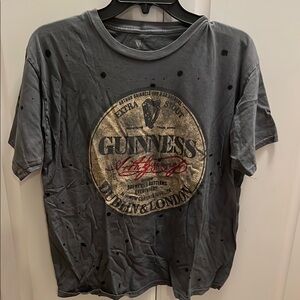 Guinness Gray Graphic T-Shirt for Men
